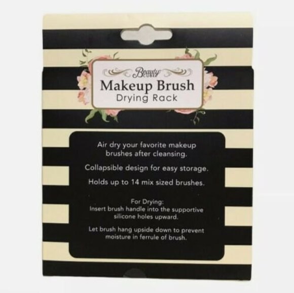 EVRI Beauty - Beauty Cube Makeup Brush Drying Rack Black New Womens Gift - Picture 2 of 3
